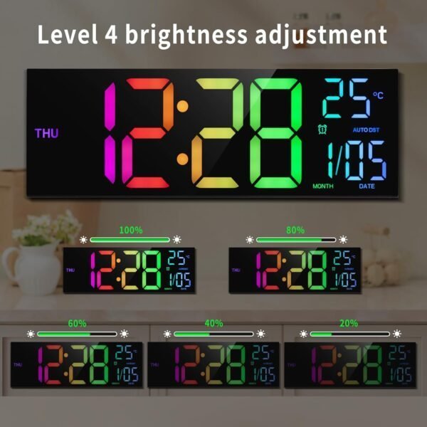 Colorful Digital Alarm Clock - Image 4